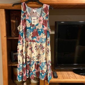 Flowery midi dress